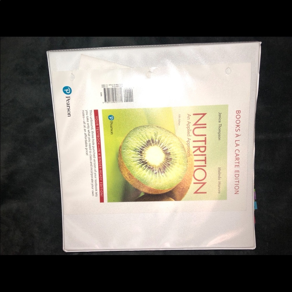 paper book for nutrition (nursing school)